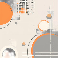 Obraz premium Vibrant Abstract Digital Background – orange and grey Color Blend