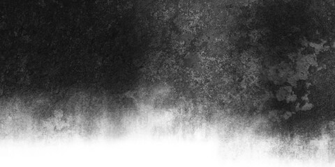 Black and white abstract grunge old concrete wall texture stain isolated overlay decorative vintage background.