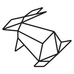 origami rabbit icon