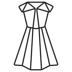 origami dress icon