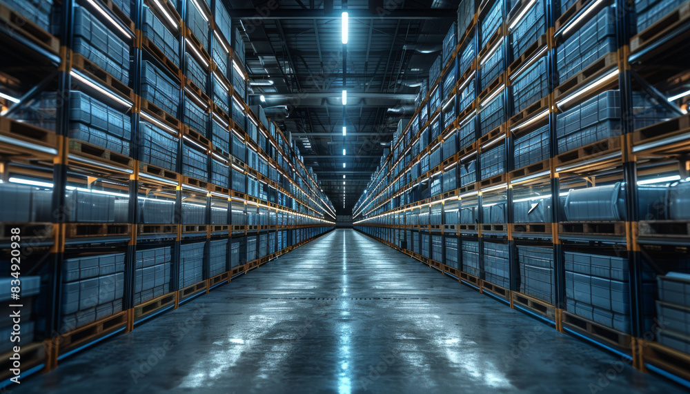 Aufkleber warehouse management system. generative ai.