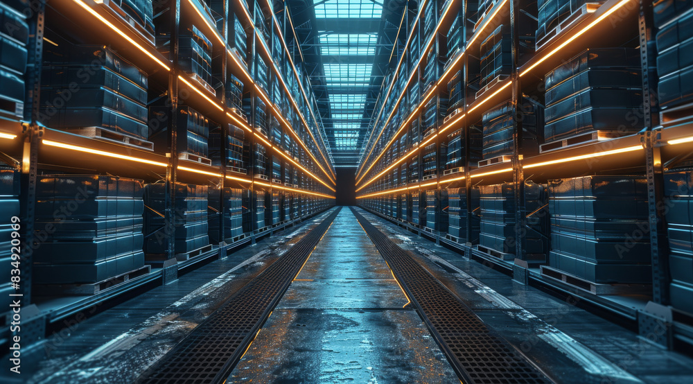 Aufkleber warehouse management system. generative ai.