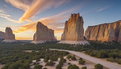 Jaw-Dropping Rock Formations: Exploring the Majestic Natural Wonders of Kansas with Generative AI