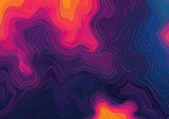 Obraz premium Colorful abstract background with geometric shapes, lines, stripes and stains, geo map stylized texture, AI generated image