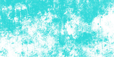 Cyan abstract grunge old concrete wall texture stain isolated overlay decorative vintage background.