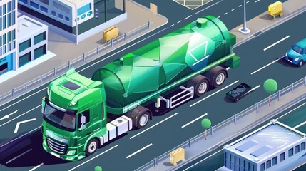 future green hydrogen powered truck h2