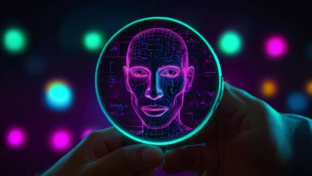 The concept of Know Your Customer (KYC) involves people using magnifying glasses to focus on identity verification systems, enhancing financial security and accessing personal financial data. 