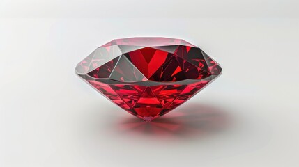 A deep red sapphire represents spirituality.