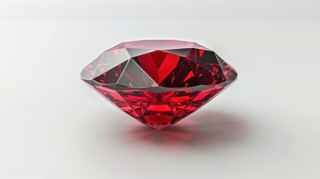 A deep red sapphire represents spirituality.