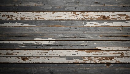Obraz premium Horizontal vector Illustration of old blank empty white and grey coloured grungy blotched wooden textured effect camouflage backgrounds