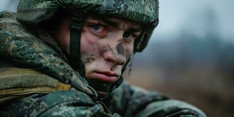 Obraz premium Portrait of a soldier