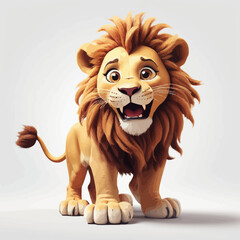 Lion Cartoon Design very Cool