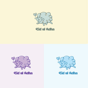 Eid Al-Adha logo, Eid Al-Adha, Eid Al-Adha post, Eid Al-Adha celebration, sheep logo, sheep vector