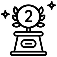 TROPHY,award,champion,cup,winner,2st place.svg