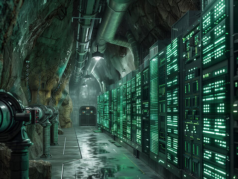 Subterranean Data Center A bunker like data center - Powered by Adobe