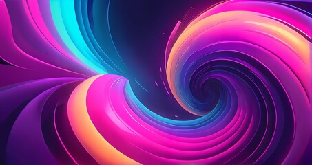 Obraz premium Gradient Wallpaper Illustration 3D Abstract