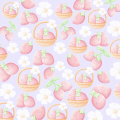 seamless pattern with cupcakes