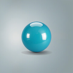 Vector Sphere Illustration in Cool Blue Tones