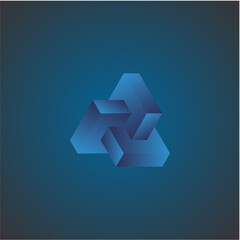 abstract 3D blue background