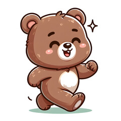 곰돌이 일러스트