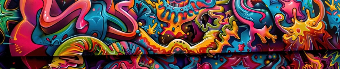 Obraz premium colorful 3D psychedelic tie dye pattern abstract