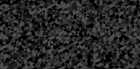 Vector geometric seamless diamond technology black and gray triangle element light background. Abstract digital grid light pattern white Polygon Mosaic triangle, business and corporate background.