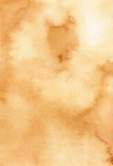 Orange watercolor background for your design, watercolor background