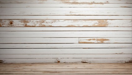 Obraz premium Shabby Wooden White Background. Grunge Texture, Painted Surface. Coastal Background.