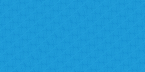 Fototapeta premium Overlapping Pattern Minimal diamond geometric waves spiral and abstract circle wave line. blue color seamless tile stripe geometric create retro square line backdrop pattern background.