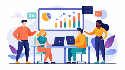 Obraz premium By leveraging financial data and analytics, businesses can optimize their performance and achieve their investment goals more effectively.