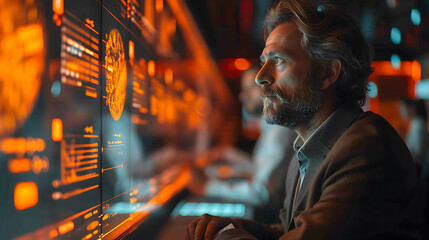 corporate environment showcasing leadership and management in action with executives guiding their teams captured using HighSpeed Photography and InBody Image Stabilization