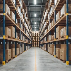 Set of wooden pallet for warehouse - 1