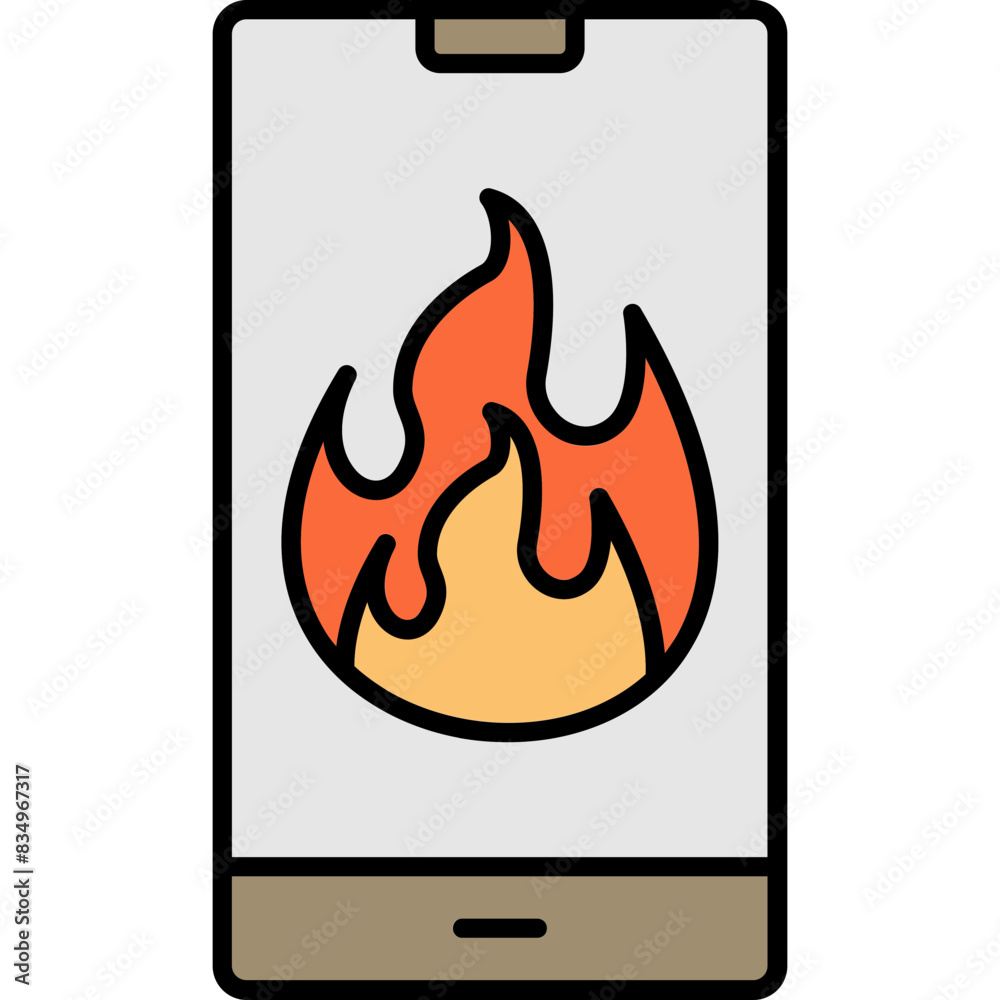 Poster Flame Icon