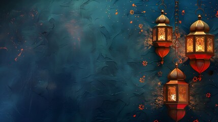 Free photo islamic new year concept with copy space