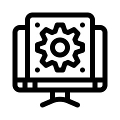 computer line icon