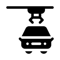 car manufacturing glyph icon