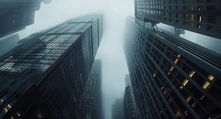 From the ground level, the skyscrapers like silent sentinels, their cold, impersonal facades serving as a stark reminder of the soulless nature. Generative AI.