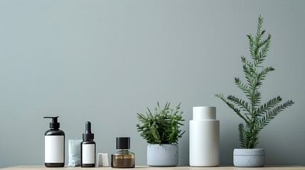 cosmetics packaging mockup Bottles for cosmetics Minimalist packaging design