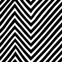 Fototapeta premium Abstract Black and White Chevron Pattern, Dynamic Design, Monochrome