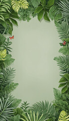 AI-generated botanical design elements framed and isolated with transparent borders, perfect for adding photorealistic foliage to your layout