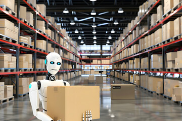 warehouse robot - robots, warehouse, automation, fulfillment, logistics