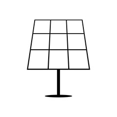 A solar panel icon