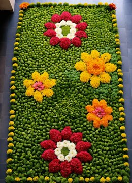 an image filling flower floor or design made artis