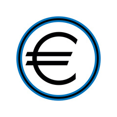 European currency sign, monetary symbol of Europe