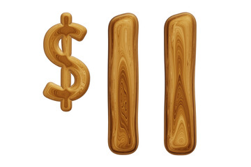 Wooden 11 dollar for price and offer concept