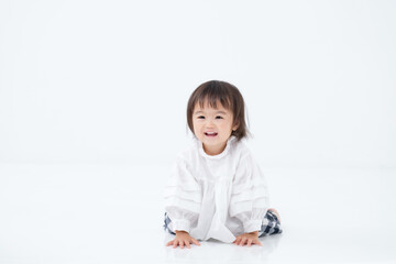 Naklejka premium 子供・女の子