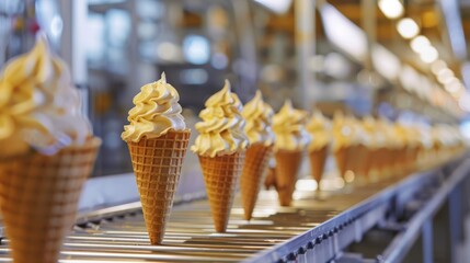 Ice-cream dairy factory 