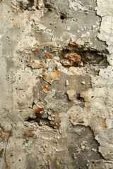 Fototapeta premium Aged Concrete Wall Showing Patterns of Decay and Erosion