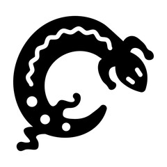 Here’s a glyph icon of gecko desert 