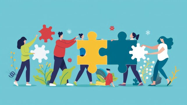 Create an infographic on the benefits of teamwork and collaboration in achieving common goals. Showcase examples of effective teamwork and the skills needed to collaborate effectively.